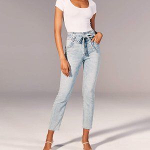 Abercrombie ultra high rise mom jeans